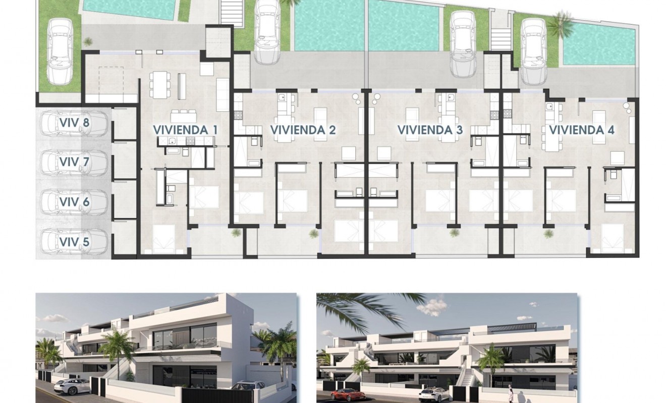 Nieuwbouw woningen - Bungalow - San Pedro del Pinatar - Las esperanzas