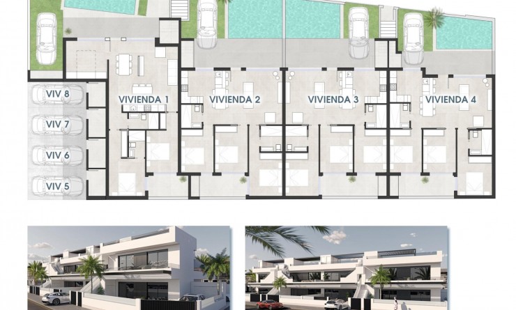 Nieuwbouw woningen - Bungalow - San Pedro del Pinatar - Las esperanzas