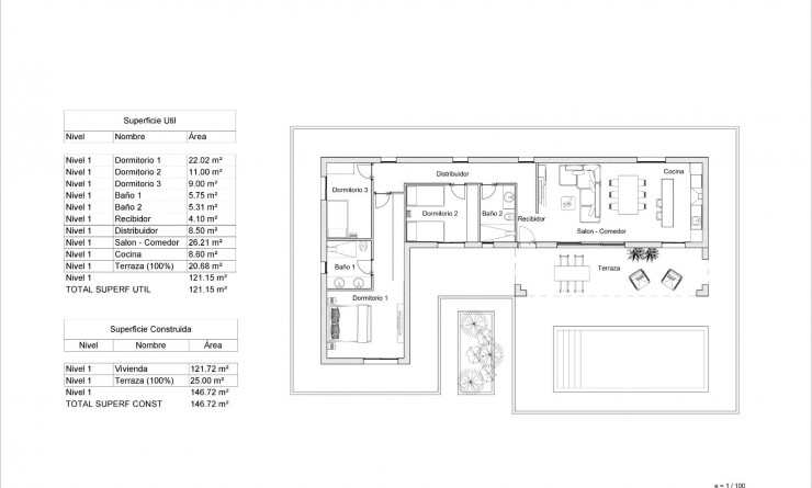 Nouvelle construction - Villa - Pinoso - Lel