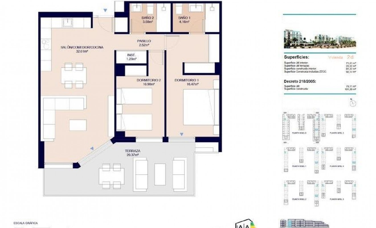 Nieuwbouw woningen - Appartement - Almerimar - 1ª Linea De Playa