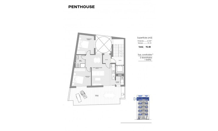Nieuwbouw woningen - Penthouse - Torrevieja - Playa de los Locos