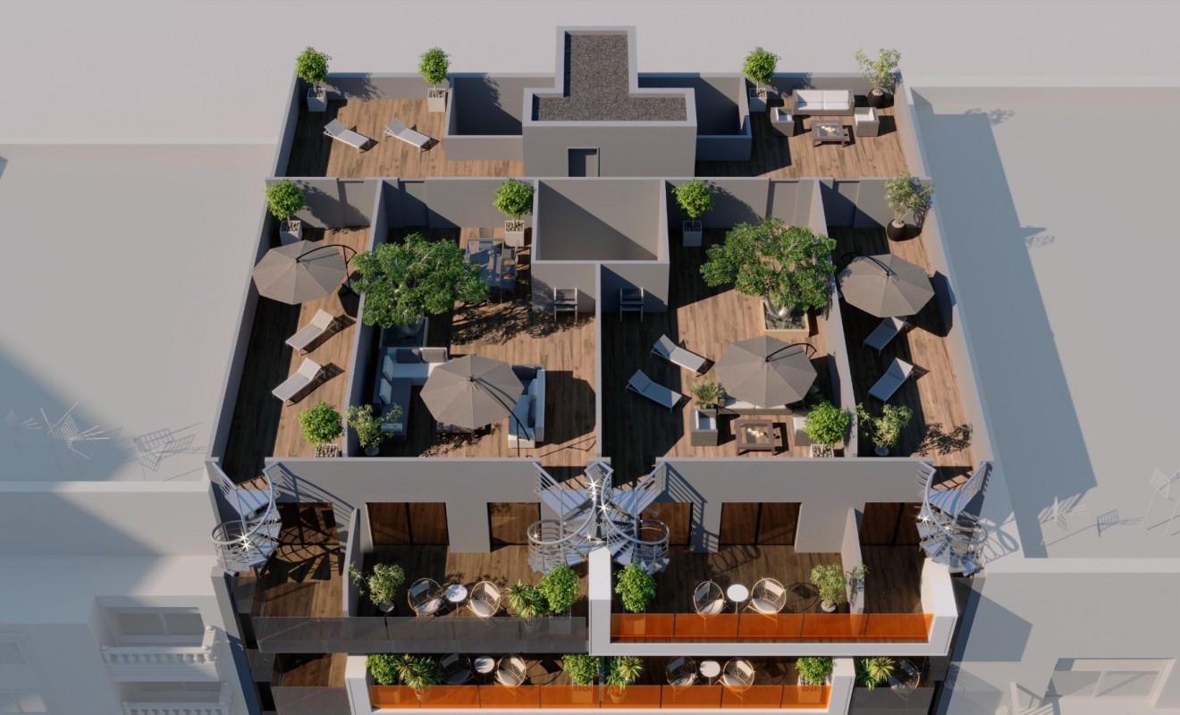 Nieuwbouw woningen - Penthouse - Torrevieja - Centro