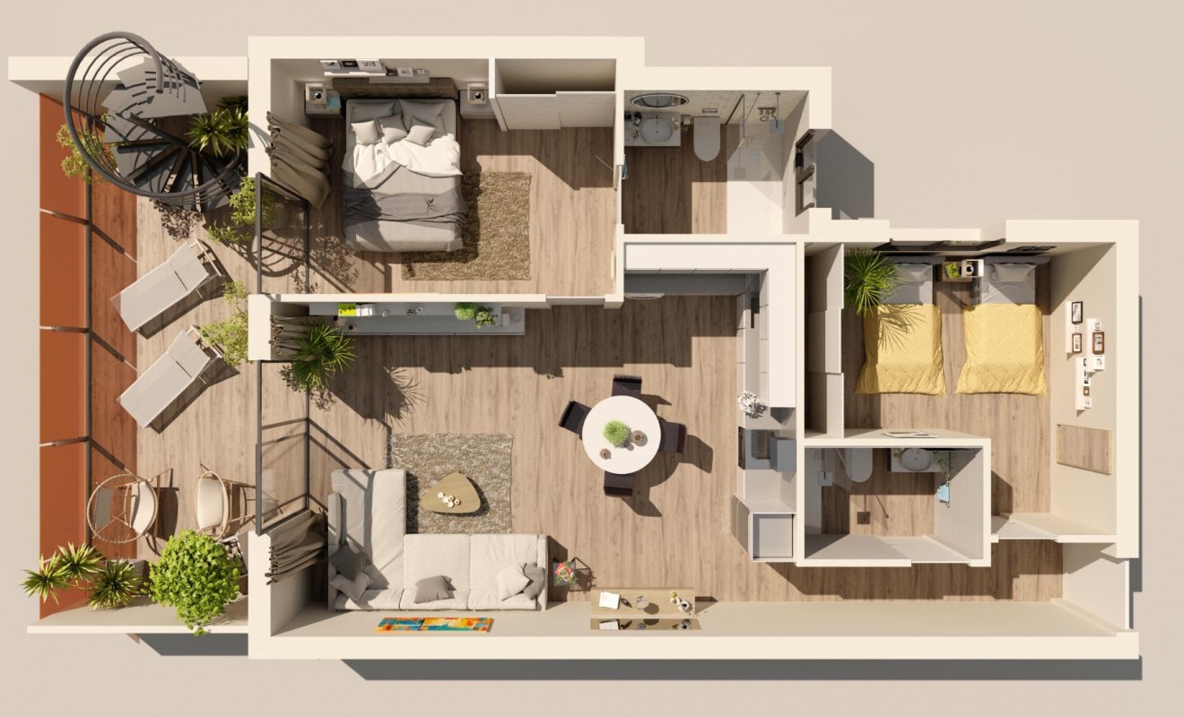 Nieuwbouw woningen - Penthouse - Torrevieja - Centro