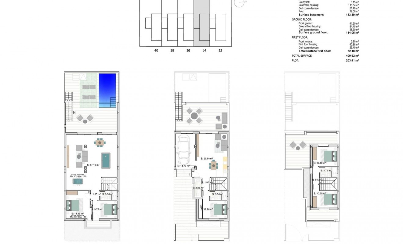 Nieuwbouw woningen - Town House - Los Alcázares - Serena Golf