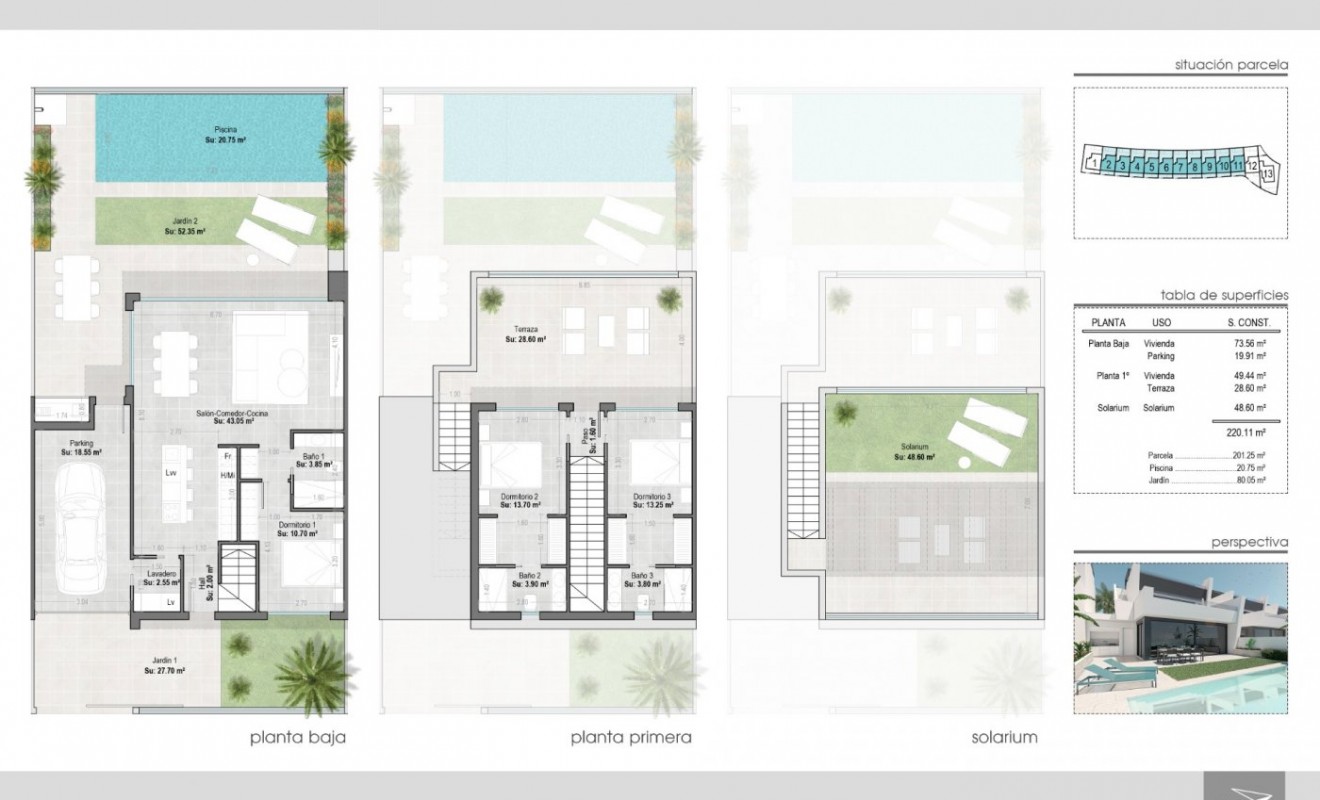 Nieuwbouw woningen - Town House - San Javier - Santiago de la Ribera