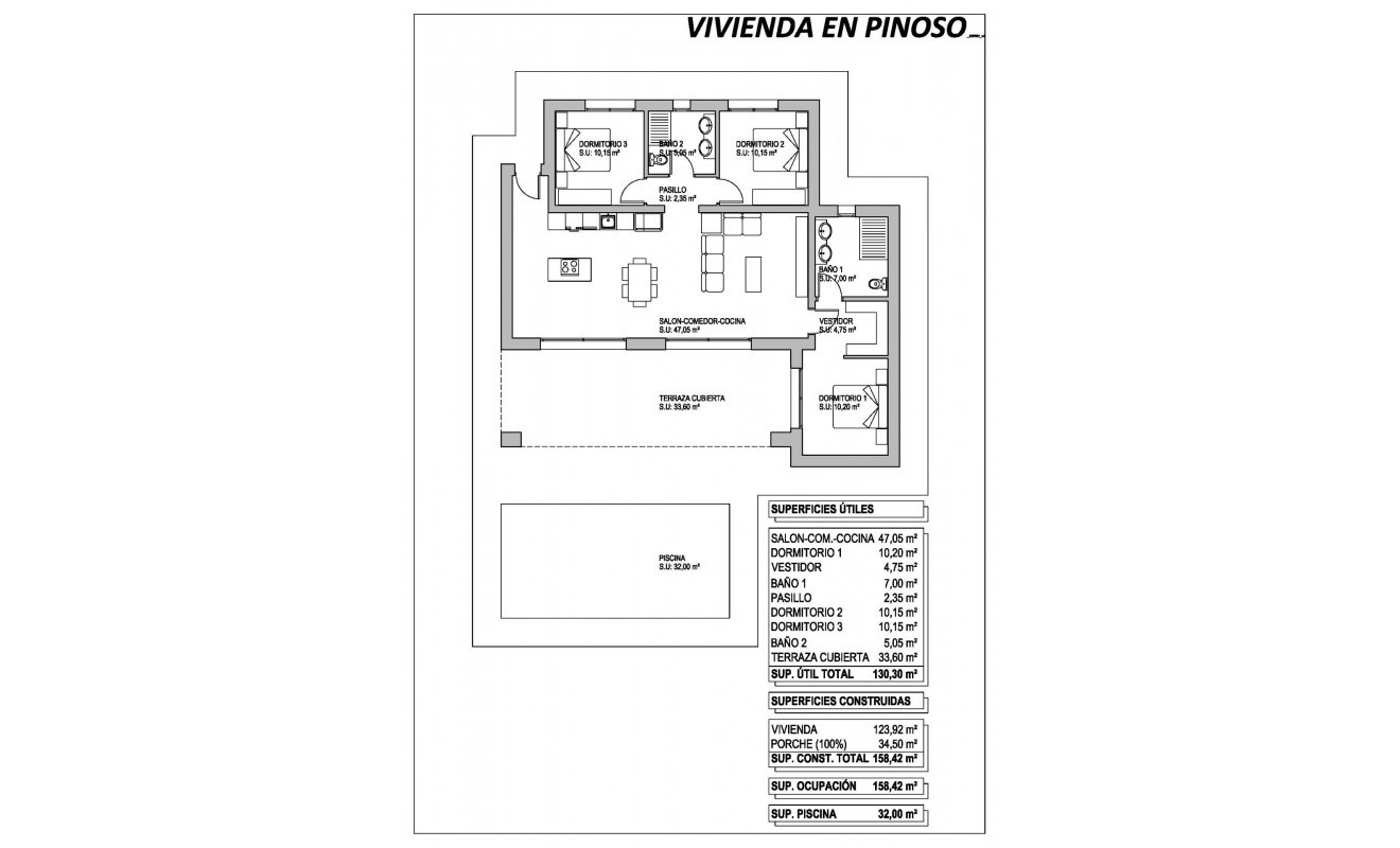 Nieuwbouw woningen - Villa - Pinoso - Campo