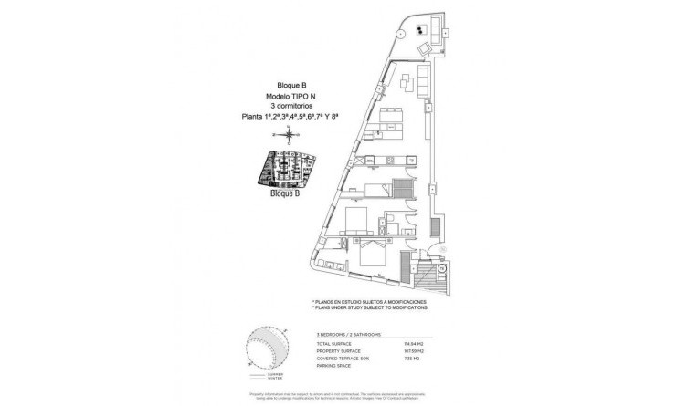 Nieuwbouw woningen - Appartement - La Manga del Mar Menor - 1ª Linea Del Mar Mediterraneo