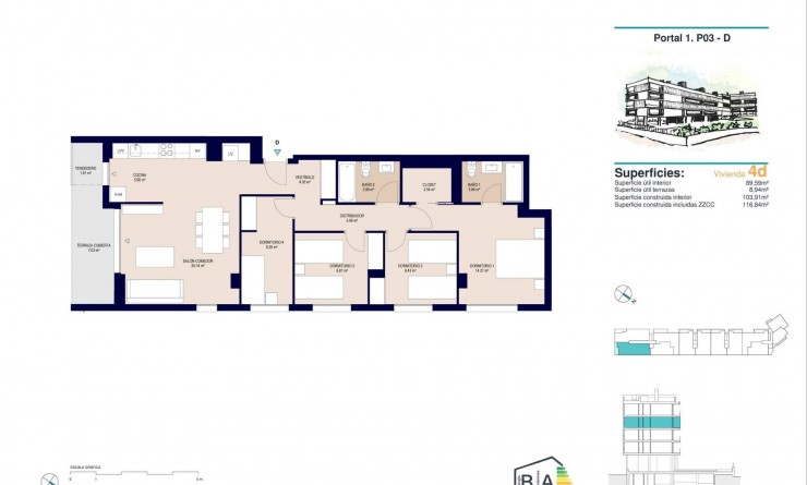 Nieuwbouw woningen - Appartement - Alicante - Pau Ii