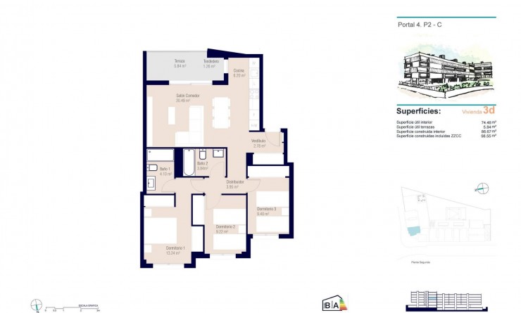 Nieuwbouw woningen - Appartement - Alicante - Pau Ii