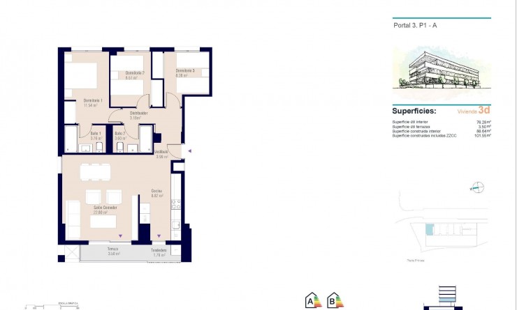 Nieuwbouw woningen - Appartement - Alicante - Pau Ii