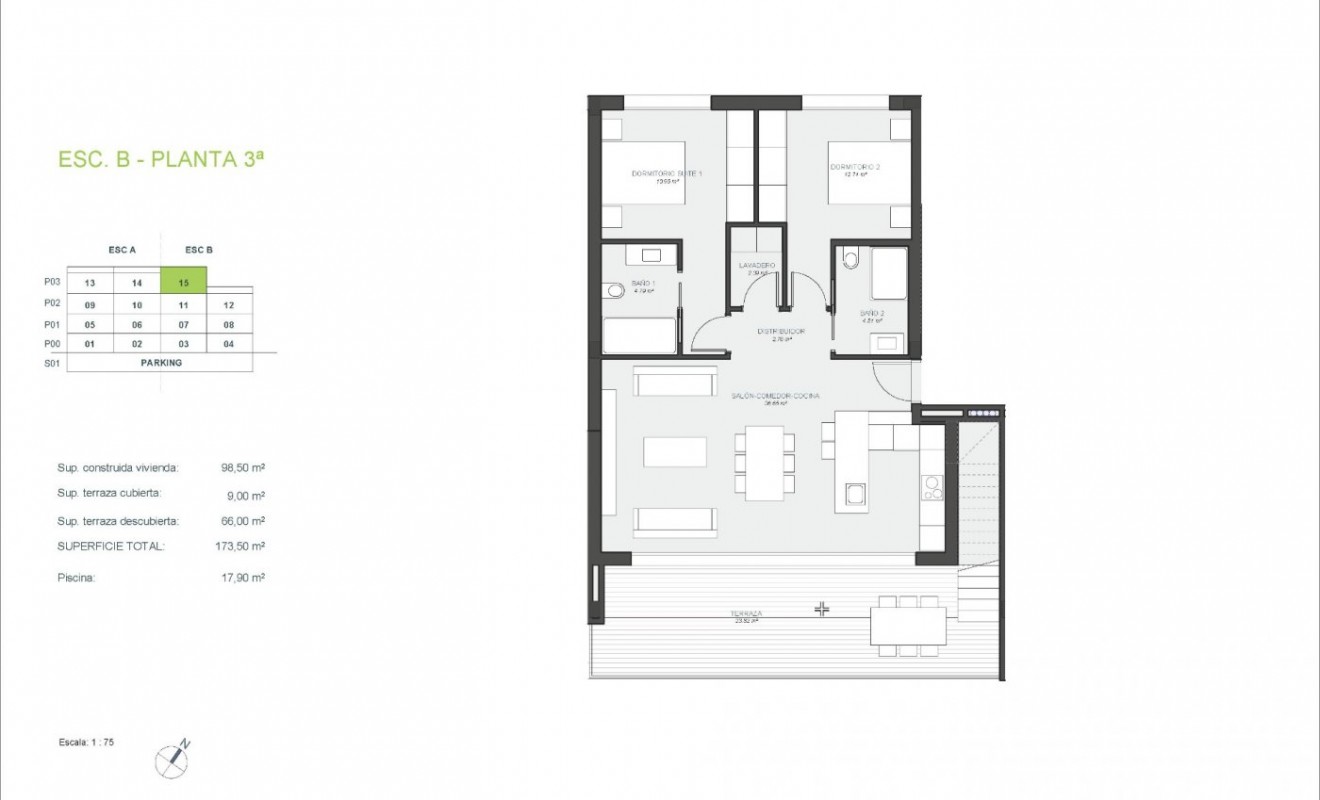 Nouvelle construction - Attique - Orihuela - Las Colinas Golf