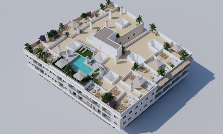 Nieuwbouw woningen - Penthouse - Algorfa - Pueblo