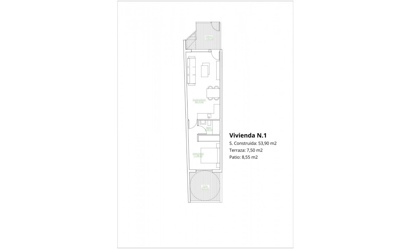 Nieuwbouw woningen - Bungalow - San Pedro del Pinatar - Los antolinos