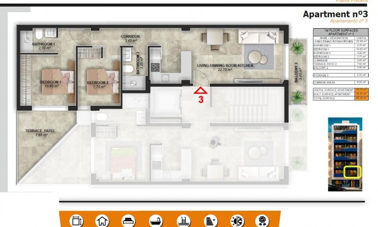 Nieuwbouw woningen - Appartement - Torrevieja - Playa del Acequión