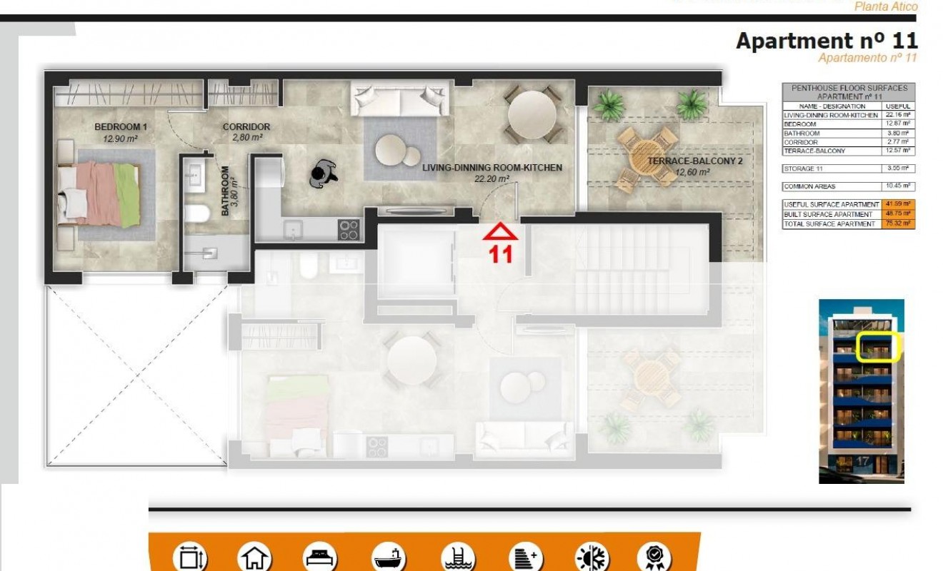 New Build - Penthouse - Torrevieja - Playa del Acequión