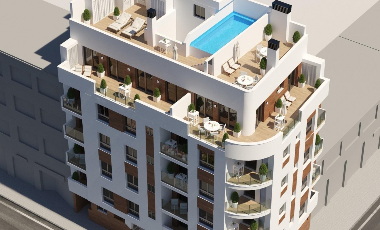 Nieuwbouw woningen - Appartement - Torrevieja - Centro