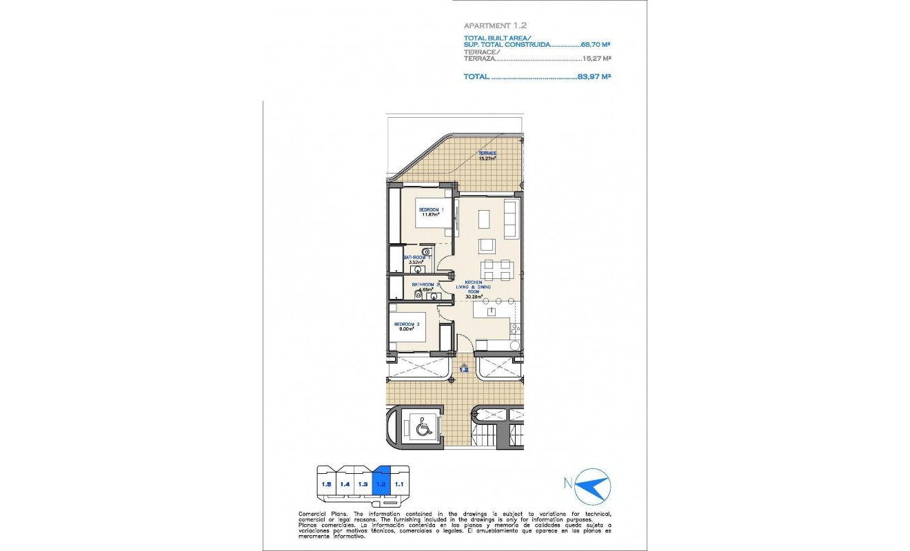 Nouvelle construction - Appartement - Los Alcázares - Serena Golf