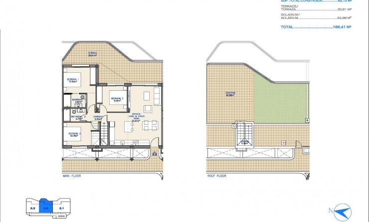 New Build - Penthouse - Los Alcázares - Serena Golf