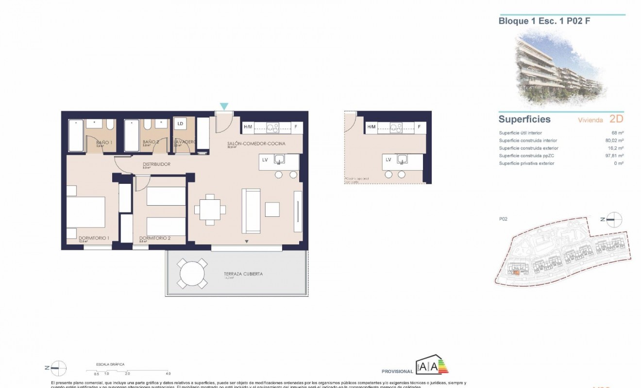 Nieuwbouw woningen - Appartement - Denia - Playa de La Almadraba