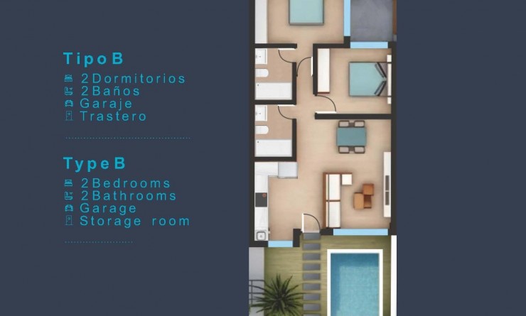 Nieuwbouw woningen - Ground Floor Bungalow - San Pedro del Pinatar - Los Pinos