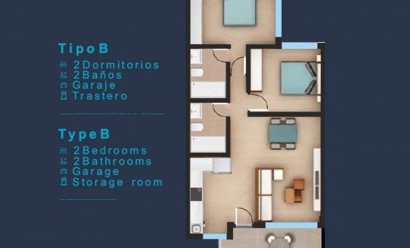 New Build - Top Floor Bungalow - San Pedro del Pinatar - Los Pinos