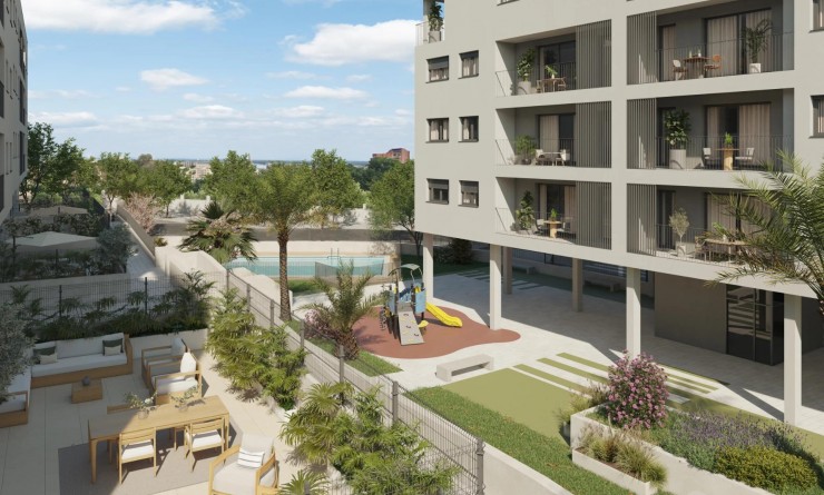 Nieuwbouw woningen - Ground floor apartment - Alicante - San Agustín