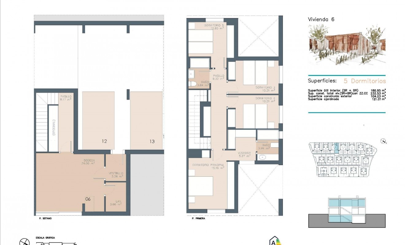 Nieuwbouw woningen - Semidetached - Godella - Campolivar