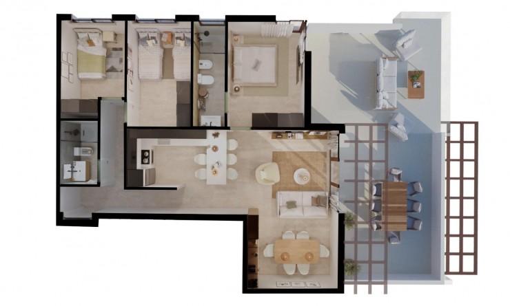 Nieuwbouw woningen - Appartement - Vera - Vera playa