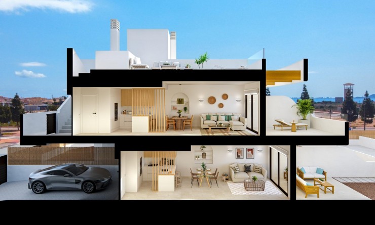 Nieuwbouw woningen - Bungalow - Los Alcázares - Serena Golf