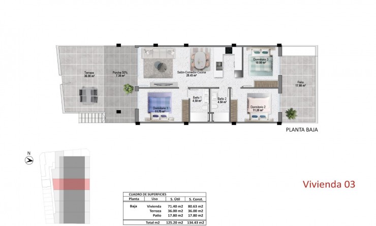 Nieuwbouw woningen - Bungalow - Pilar de la Horadada - pueblo
