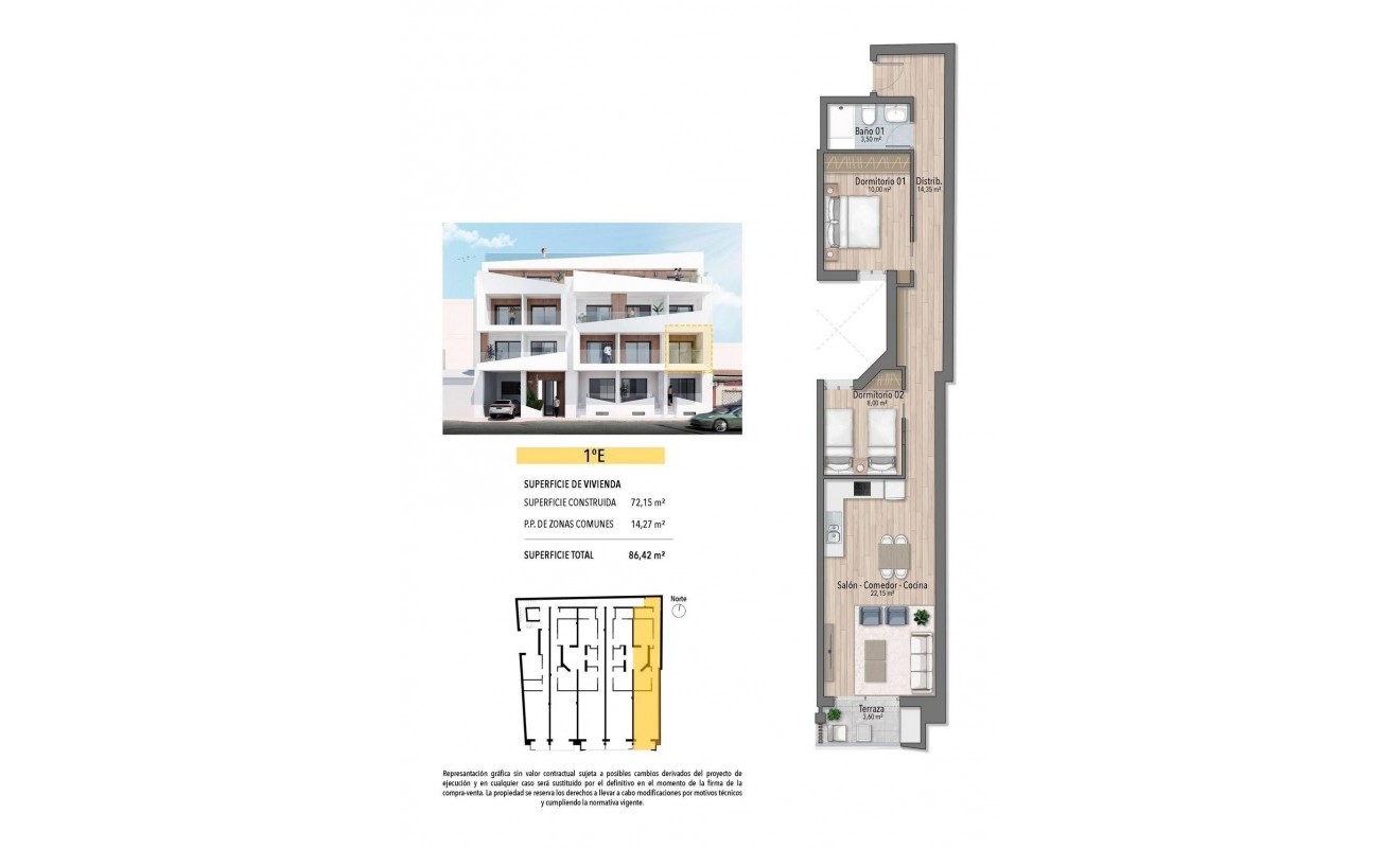Nieuwbouw woningen - Appartement - Torrevieja - Playa de El Cura