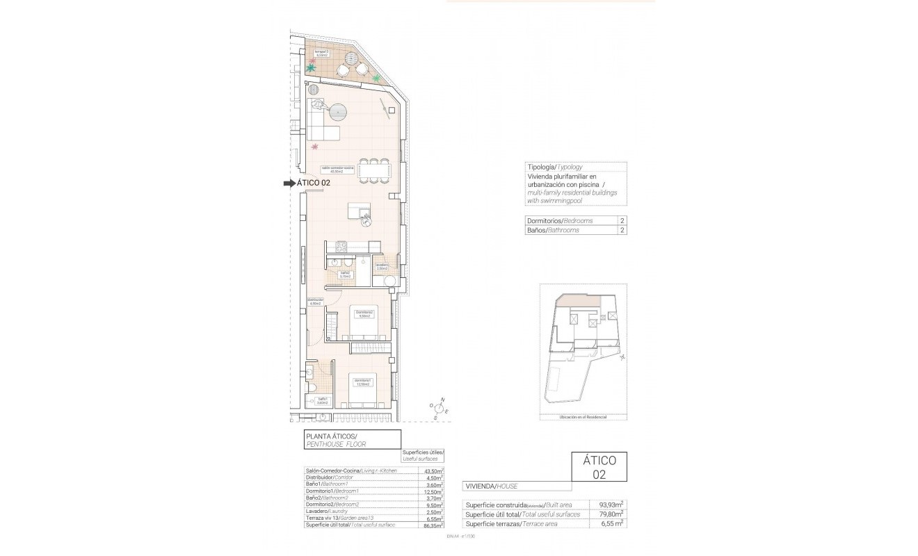 Nieuwbouw woningen - Penthouse - Hondón de las Nieves - Pueblo