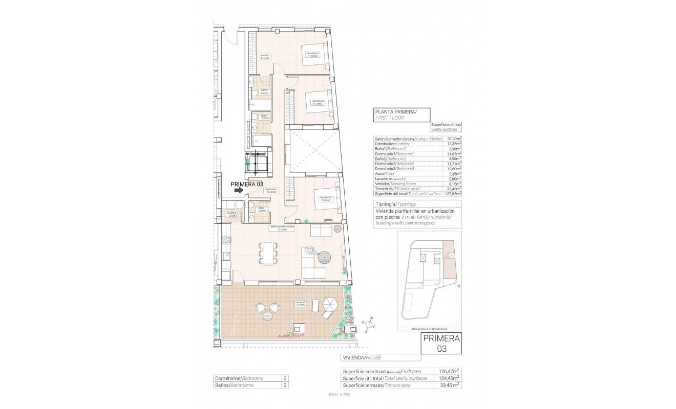 Nieuwbouw woningen - Appartement - Hondón de las Nieves - Pueblo