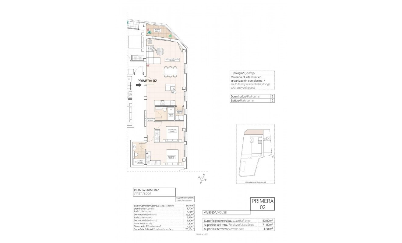 Nieuwbouw woningen - Appartement - Hondón de las Nieves - Pueblo
