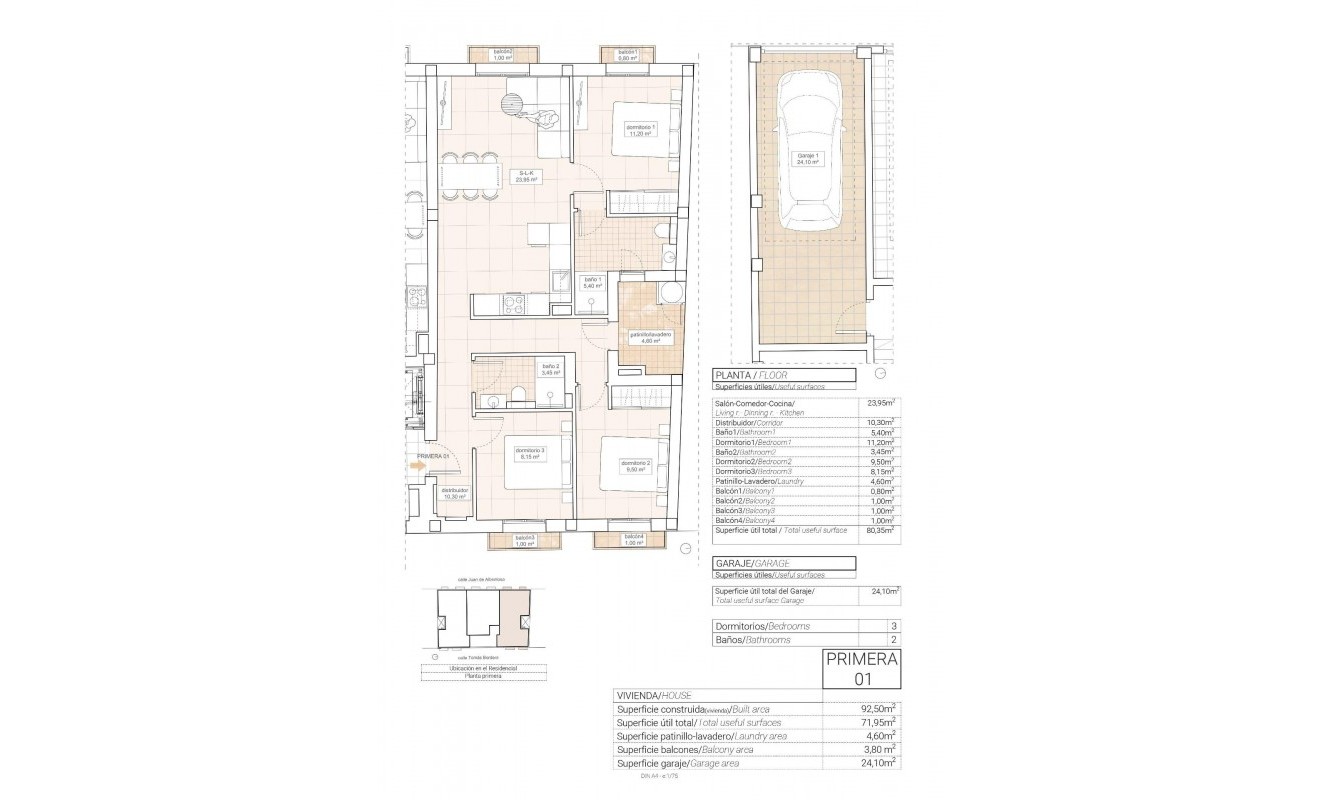 Nieuwbouw woningen - Appartement - Hondón de las Nieves - Pueblo