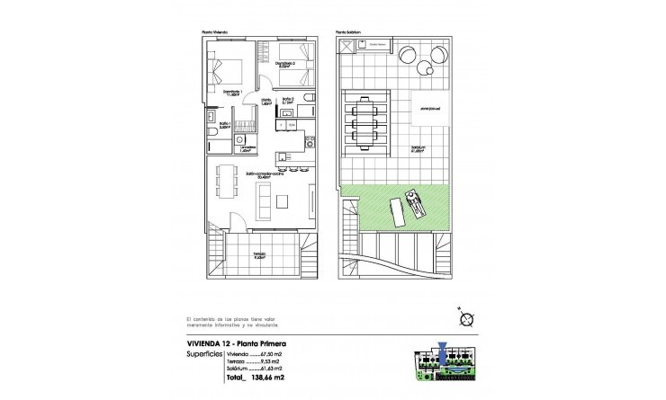 Nieuwbouw woningen - Bungalow - Pilar de la Horadada - Parque Ramon eugenio Escudero