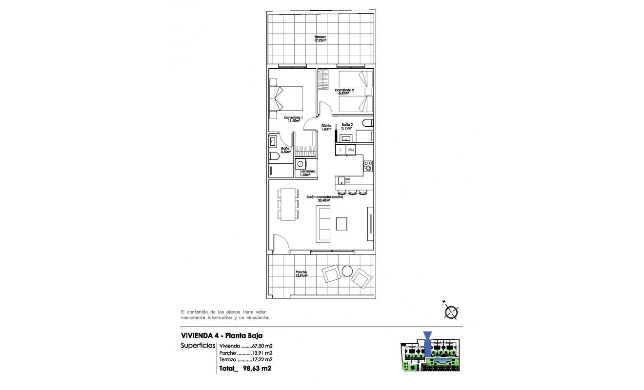 Nieuwbouw woningen - Bungalow - Pilar de la Horadada - Parque Ramon eugenio Escudero