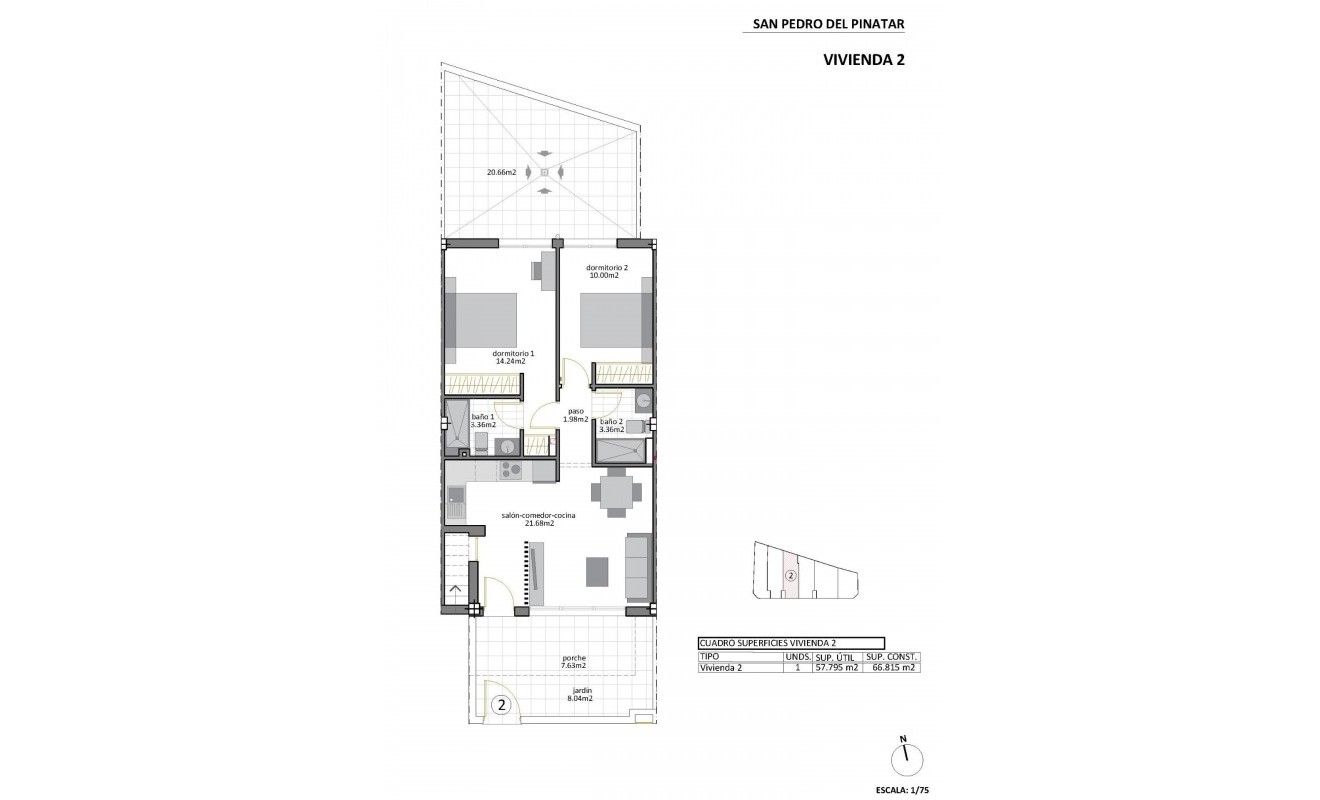 Nieuwbouw woningen - Bungalow - San Pedro del Pinatar - Los Cuarteros