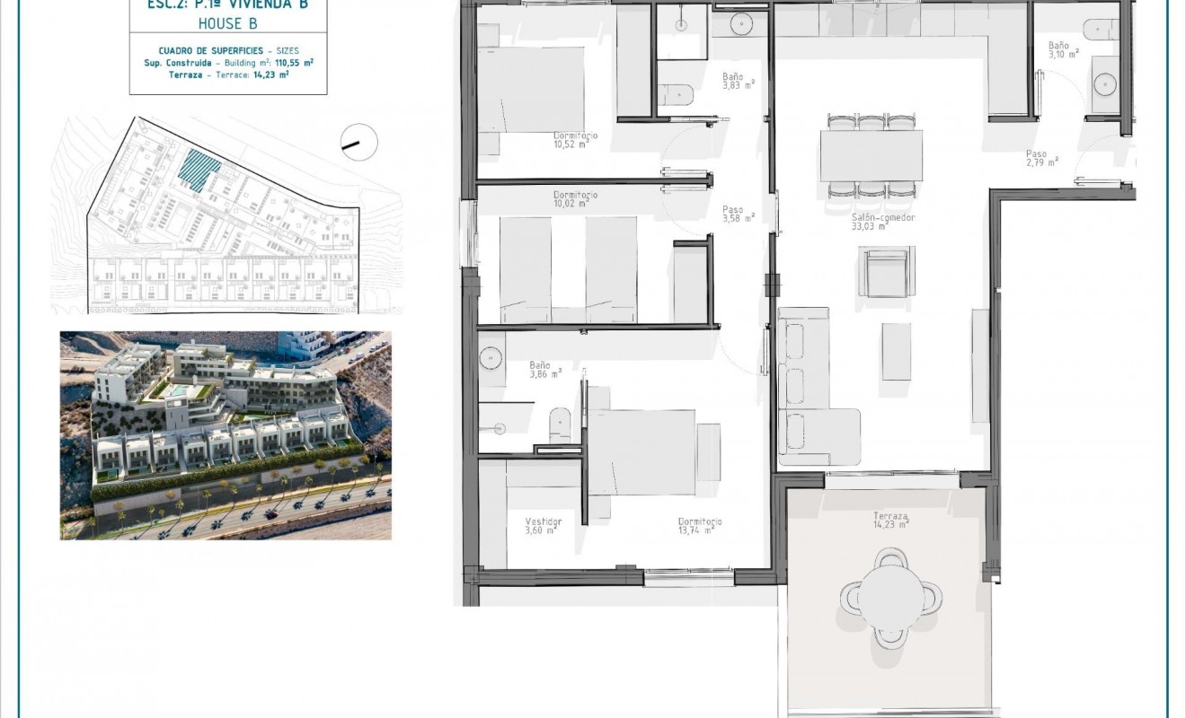 Nieuwbouw woningen - Appartement - Águilas - Playa del Hornillo