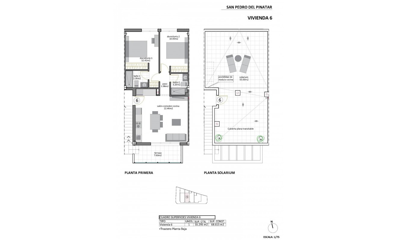 Nieuwbouw woningen - Bungalow - San Pedro del Pinatar - Los Cuarteros