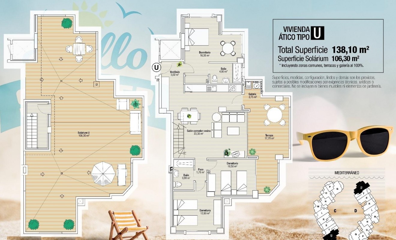 Nieuwbouw woningen - Penthouse - La Manga del Mar Menor - LA MANGA