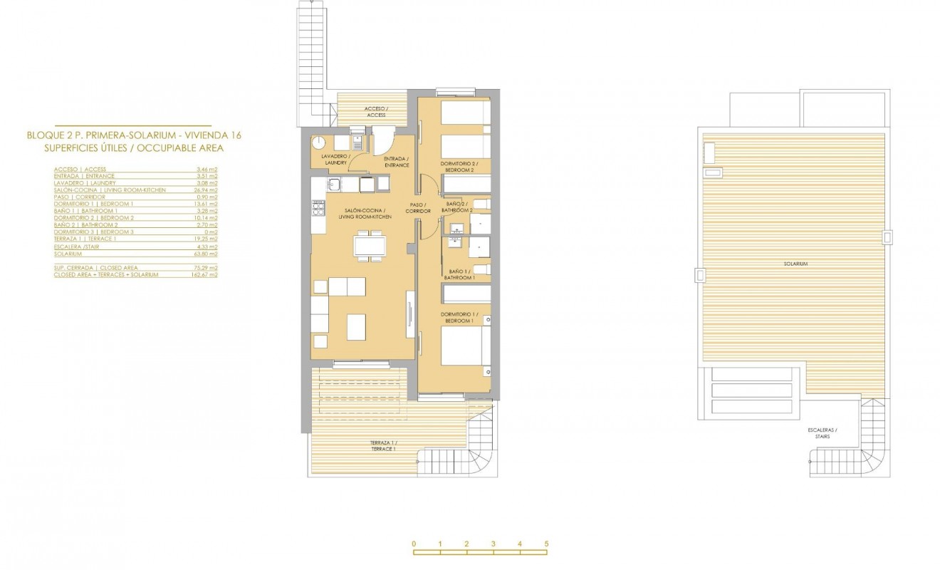 Nieuwbouw woningen - Top Floor Bungalow - Orihuela - Vistabella Golf