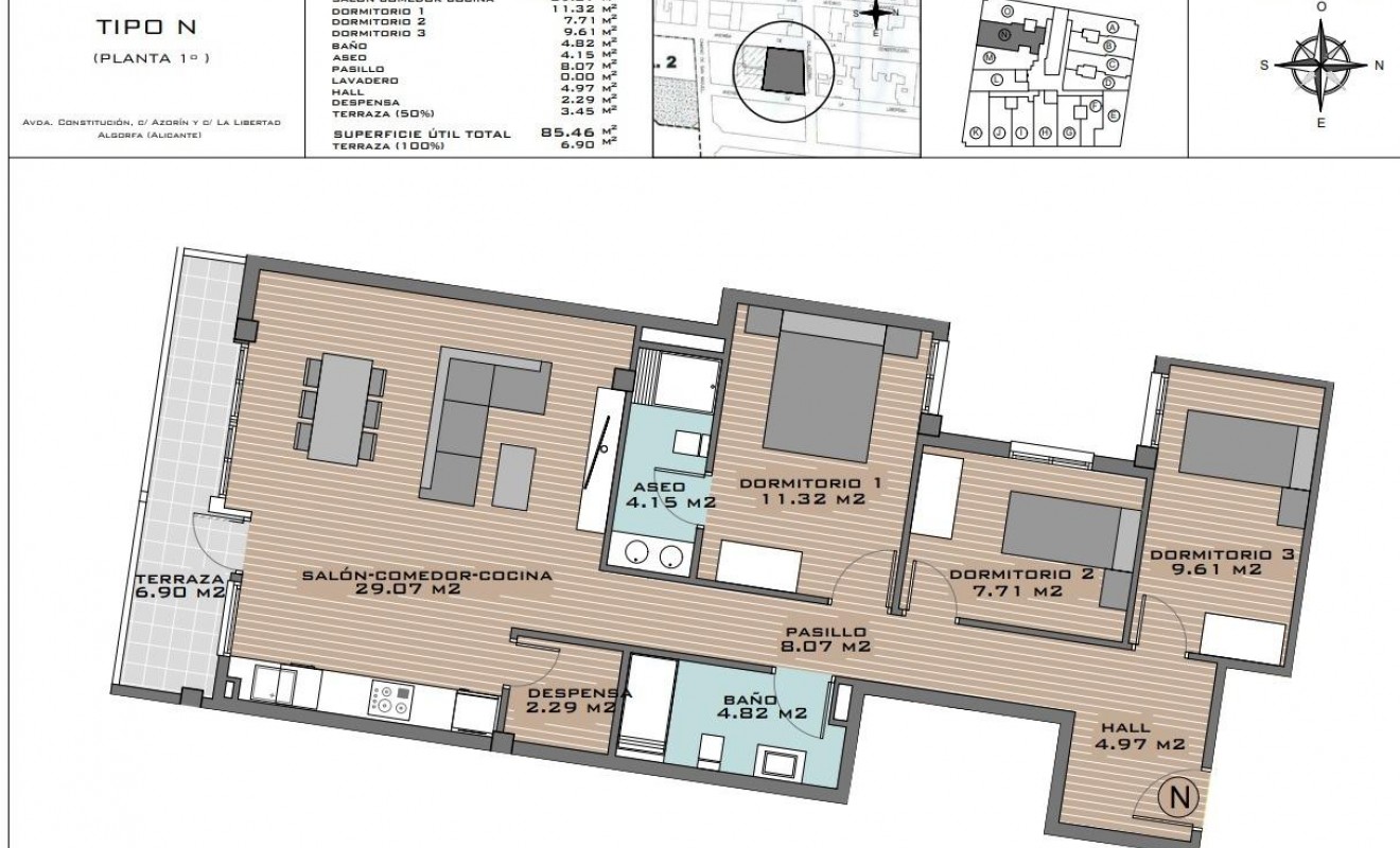 Nieuwbouw woningen - Appartement - Algorfa - Pueblo
