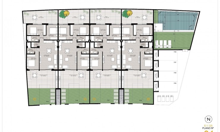 Nieuwbouw woningen - Bungalow - San Pedro del Pinatar - Los Cuarteros