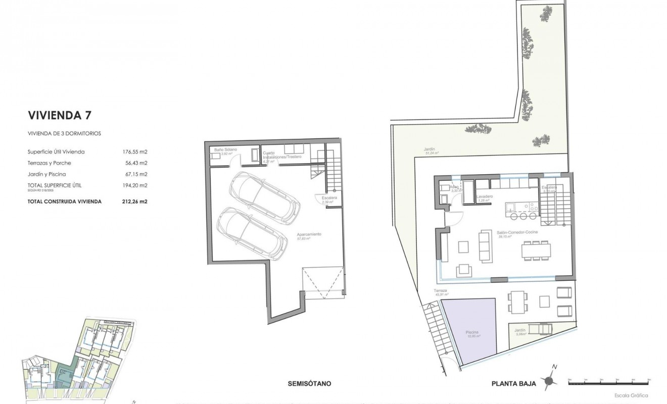 Nieuwbouw woningen - Semidetached - Mojacar - Playa de la Mena