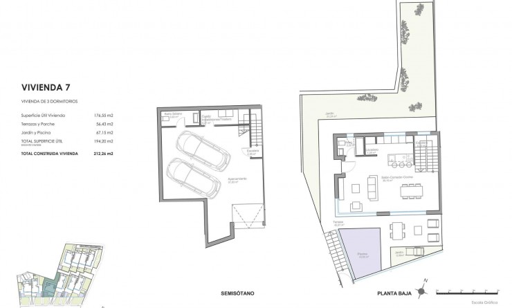 Nieuwbouw woningen - Semidetached - Mojacar - Playa de la Mena