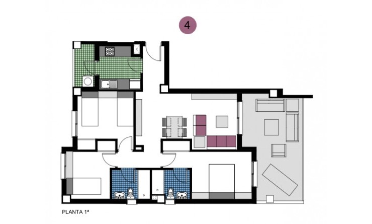 New Build - Apartment - Mil Palmeras