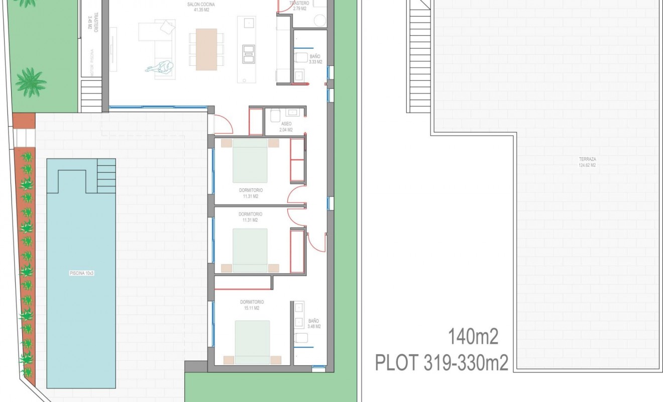 Nieuwbouw woningen - Villa - San Javier - Parque del doce