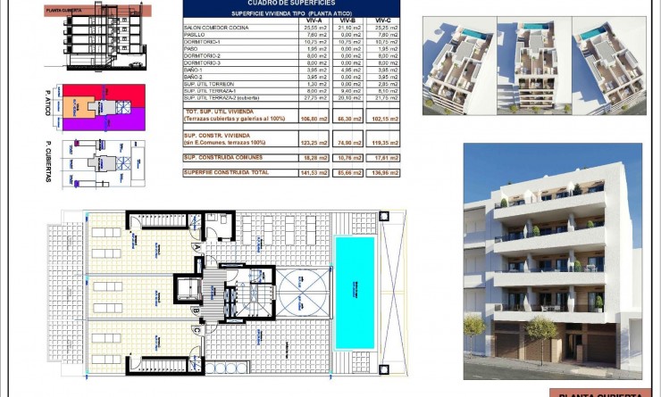 Nouvelle construction - Attique - Torrevieja - Centro