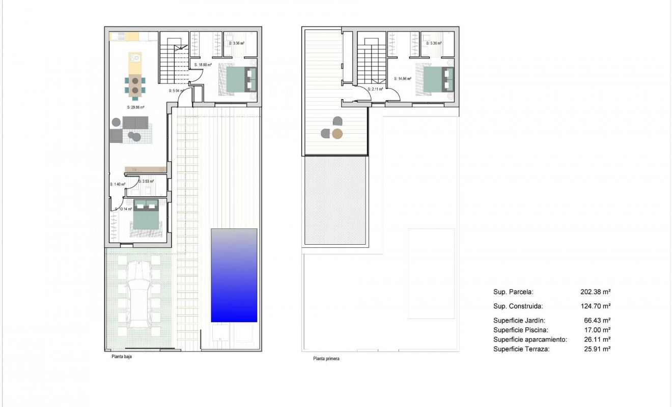 Nieuwbouw woningen - Town House - San Javier - Parque del doce